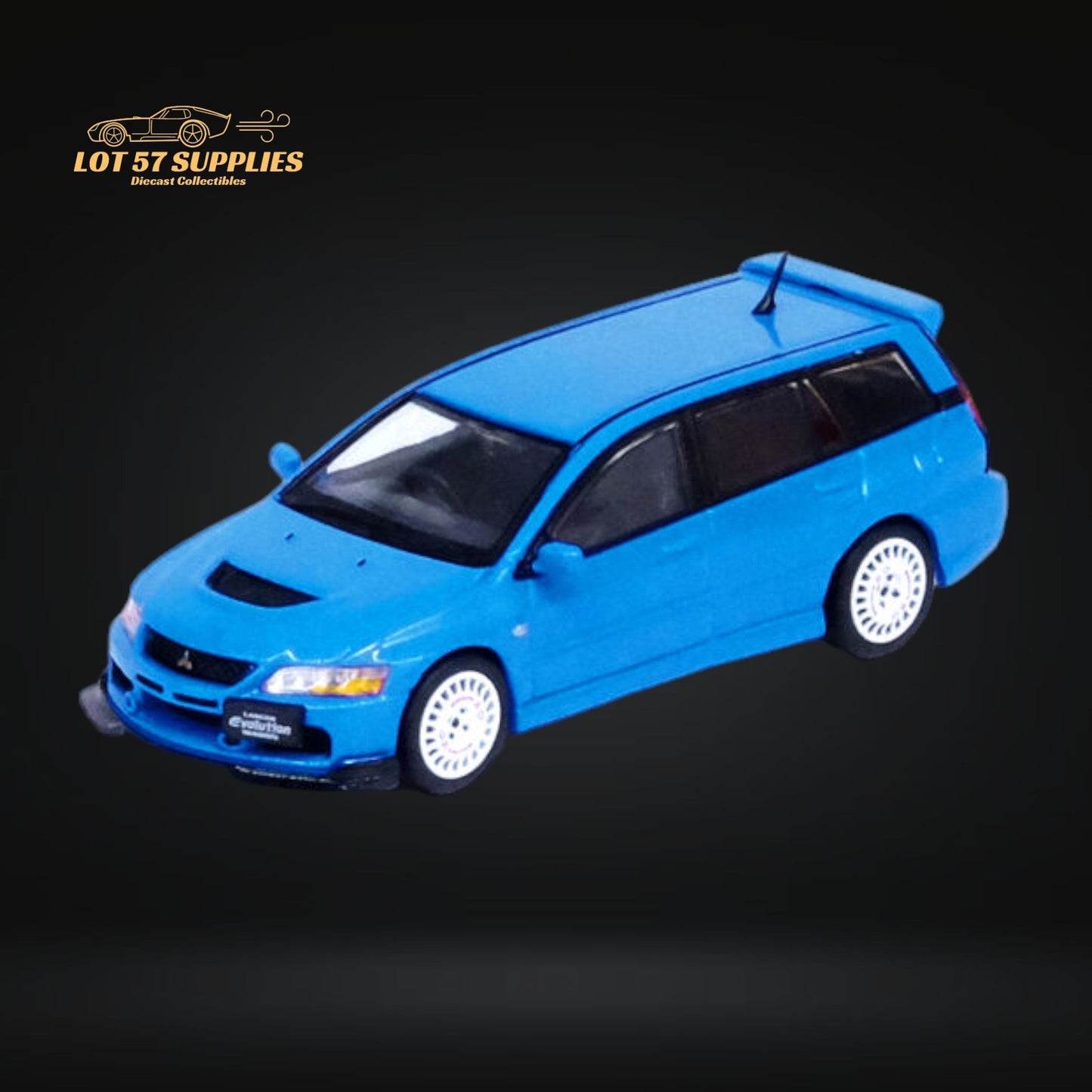 Inno64 Mitsubishi Lancer Evolution IX Wagon Blue 1:64