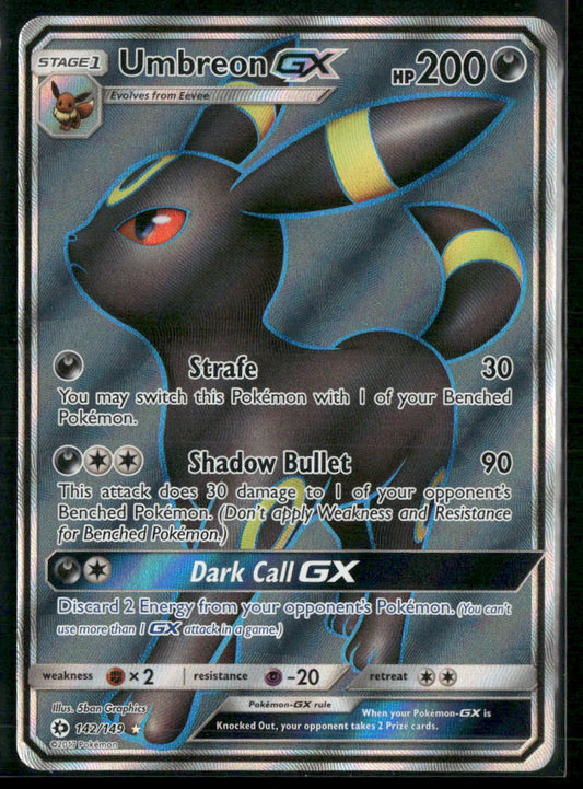 Umbreon GX (Full Art) SM Base Set #142/149