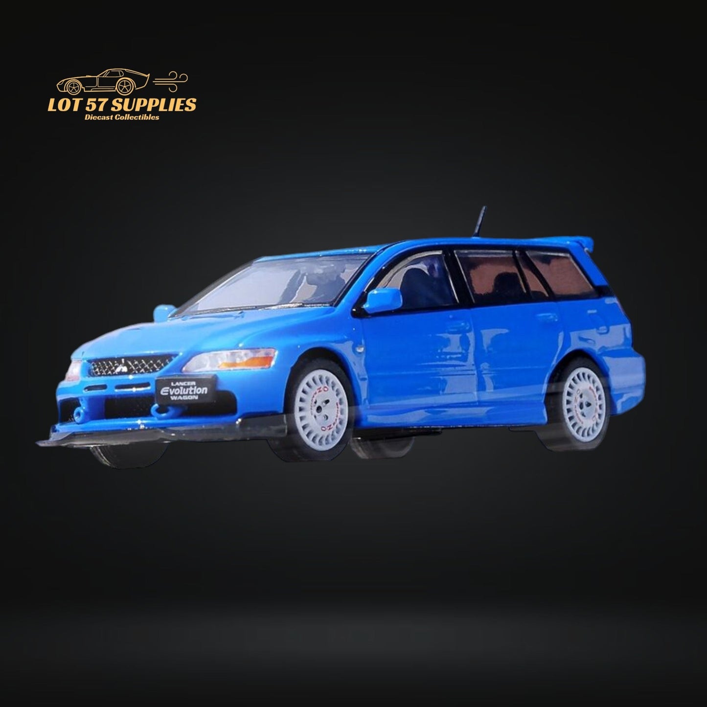Inno64 Mitsubishi Lancer Evolution IX Wagon Blue 1:64