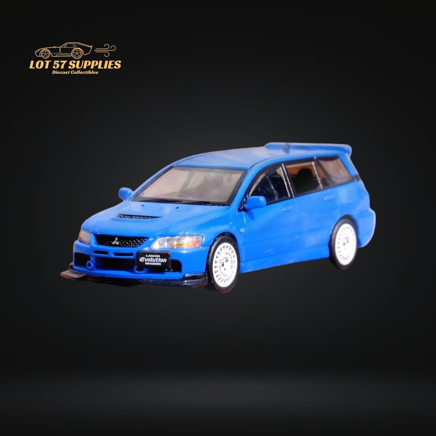 Inno64 Mitsubishi Lancer Evolution IX Wagon Blue 1:64