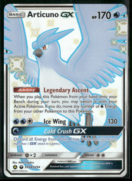Articuno GX Hidden Fates: Shiny Vault #SV54/SV94