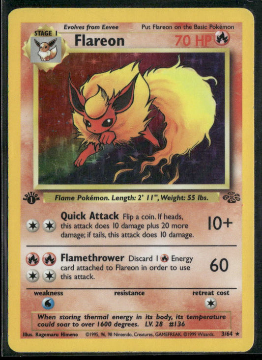 Flareon (3) Jungle #03/64 - 1st Edition