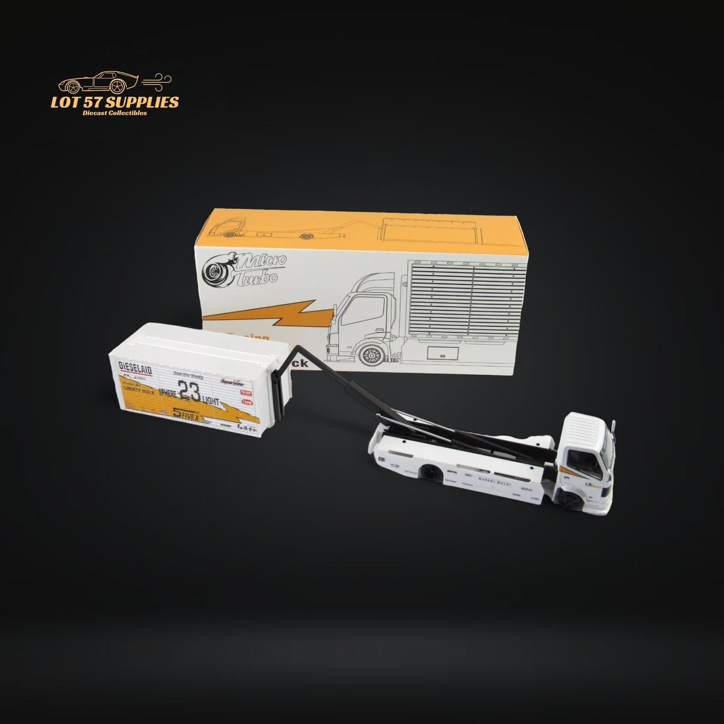 MicroTurbo Hino 300 LBWK Silhouette Lighting #23 1:64