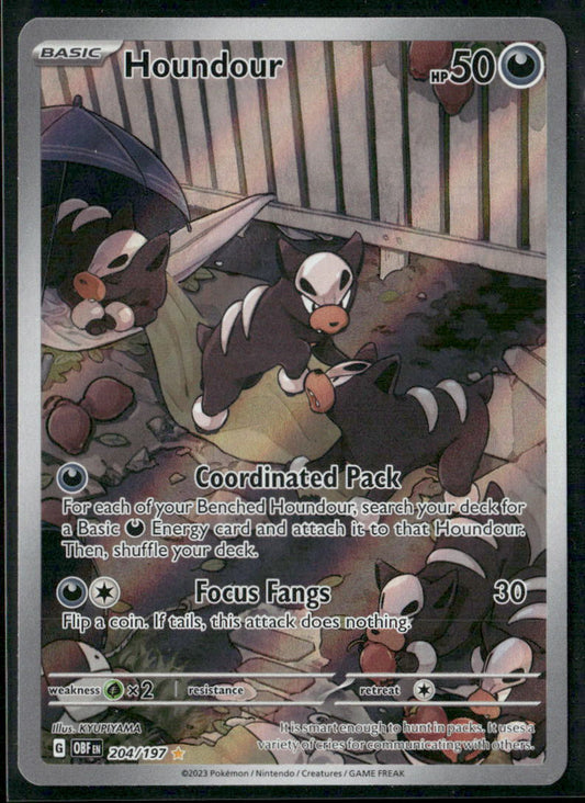 Houndour SV03: Obsidian Flames #204/197