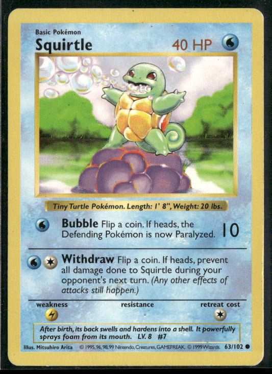 Squirtle Base Set (Shadowless) #063/102