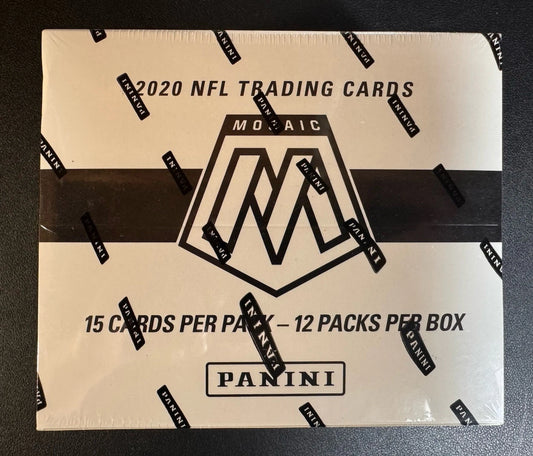 2020 Panini Mosaic Football Factory Sealed Cello Fat Pack Box 12 Packs
