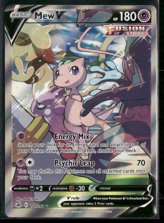 Mew V (Alternate Full Art) SWSH08: Fusion Strike #251/264