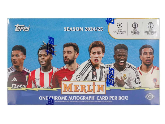 2024-25 Topps Merlin Chrome UEFA Champions League Hobby Box