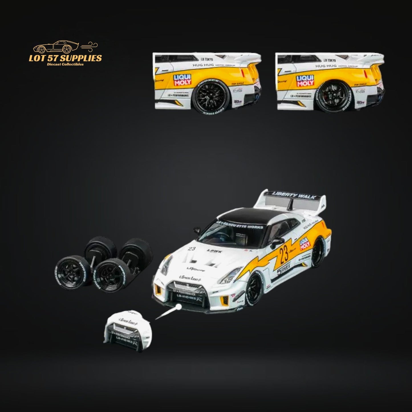 CM Model Nissan Skyline GT-R R35RR LBWK Silhouette 1:64