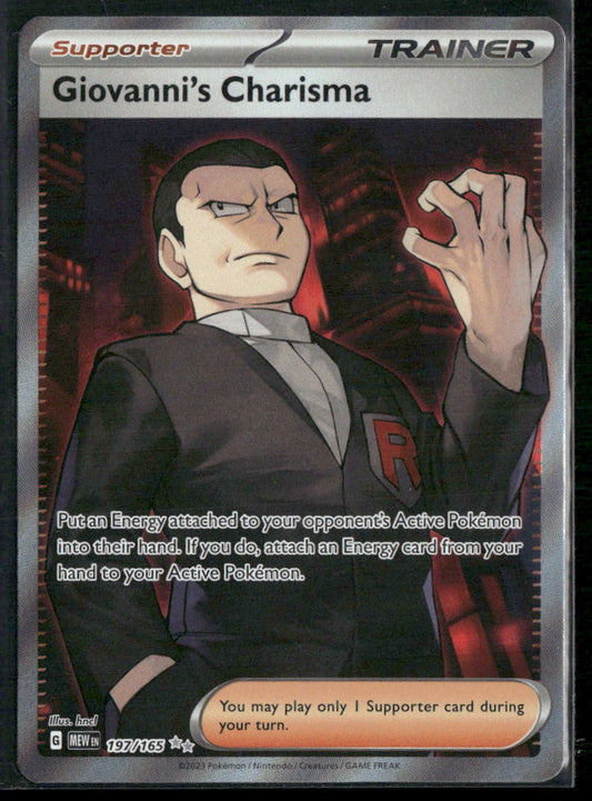 Giovanni's Charisma SV: Scarlet & Violet 151 #197/165