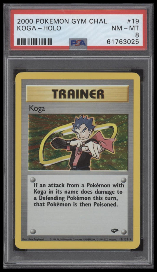 Koga-Holo 2000 Pokemon Gym Challenge #19 PSA 8