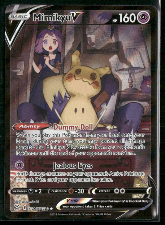 Mimikyu V SWSH09: Brilliant Stars Trainer Gallery #TG16/TG30