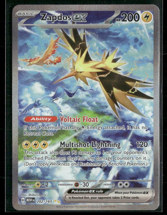 SV: Scarlet & Violet 151 #202/165 Zapdos ex