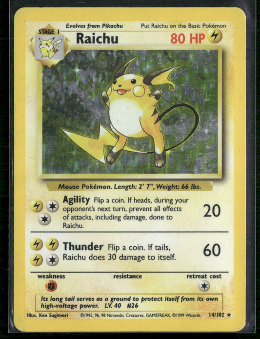 Raichu Base Set #014/102