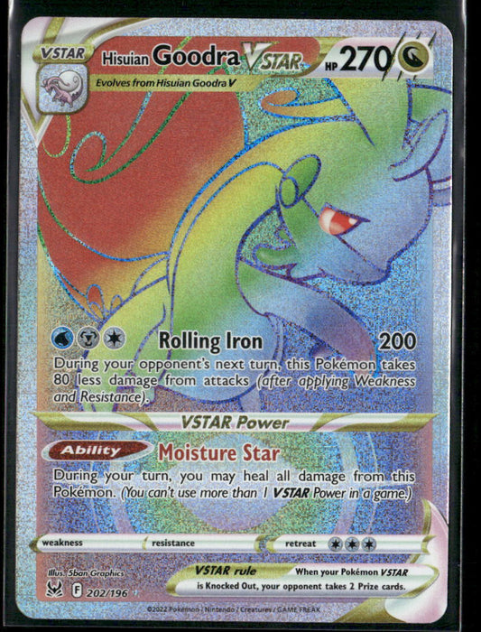 Hisuian Goodra VSTAR (Secret) SWSH11: Lost Origin #202/196
