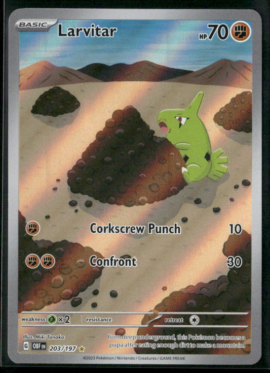 Larvitar SV03: Obsidian Flames #203/197