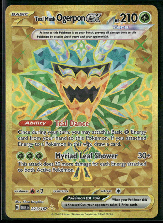 Teal Mask Ogerpon ex SV06: Twilight Masquerade #221/167