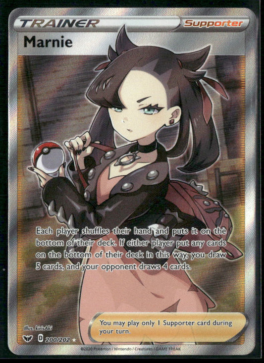 Marnie (Full Art) SWSH01: Sword & Shield Base Set #200/202