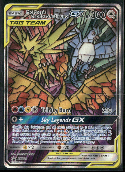 Moltres & Zapdos & Articuno GX SM Promos #SM210