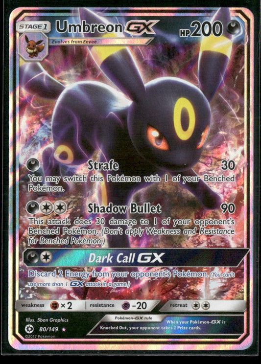 Umbreon GX SM Base Set #80/149