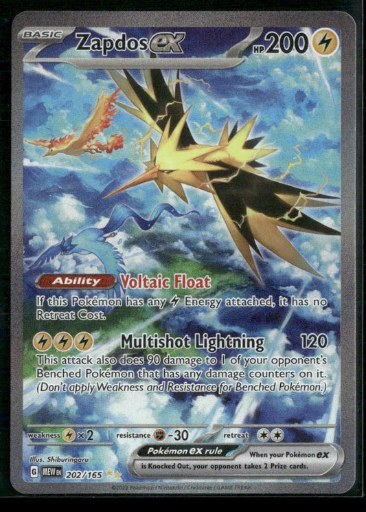 SV: Scarlet & Violet 151 #202/165 Zapdos ex