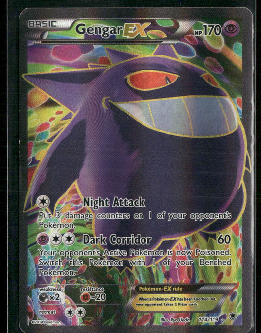 Gengar EX (114 Full Art) XY - Phantom Forces #114/119