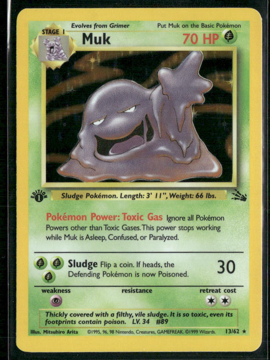 Muk (13) Fossil #13/62 - 1st Edition