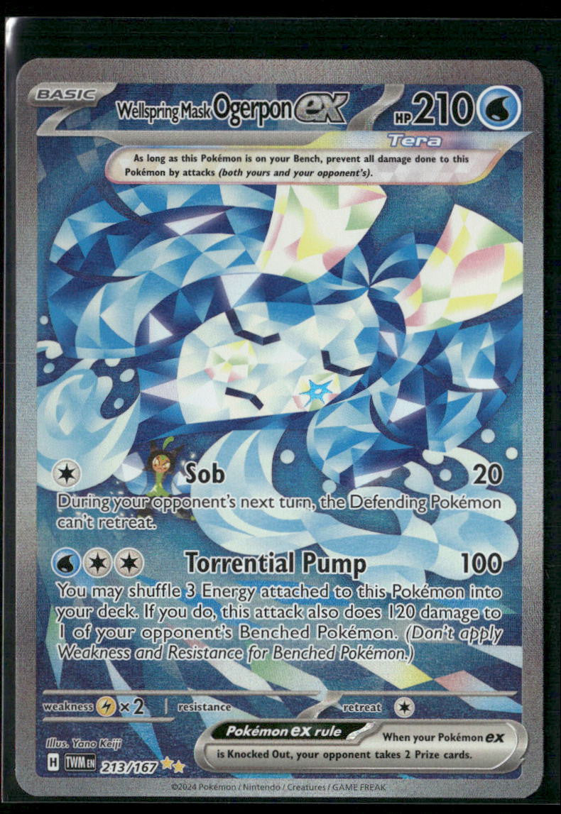 Wellspring Mask Ogerpon ex SV06: Twilight Masquerade #213/167