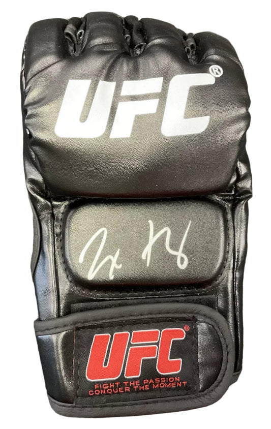 Autographed/Signed Max Holloway UFC MMA Black Fighting Glove Beckett BAS COA Auto