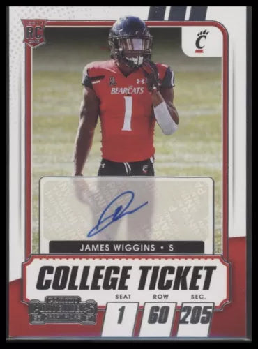 Selecciones del draft de los contendientes Panini 2021 #307 James Wiggins