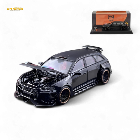 DCM Audi RS6 Wagon Metallic Black 1:64