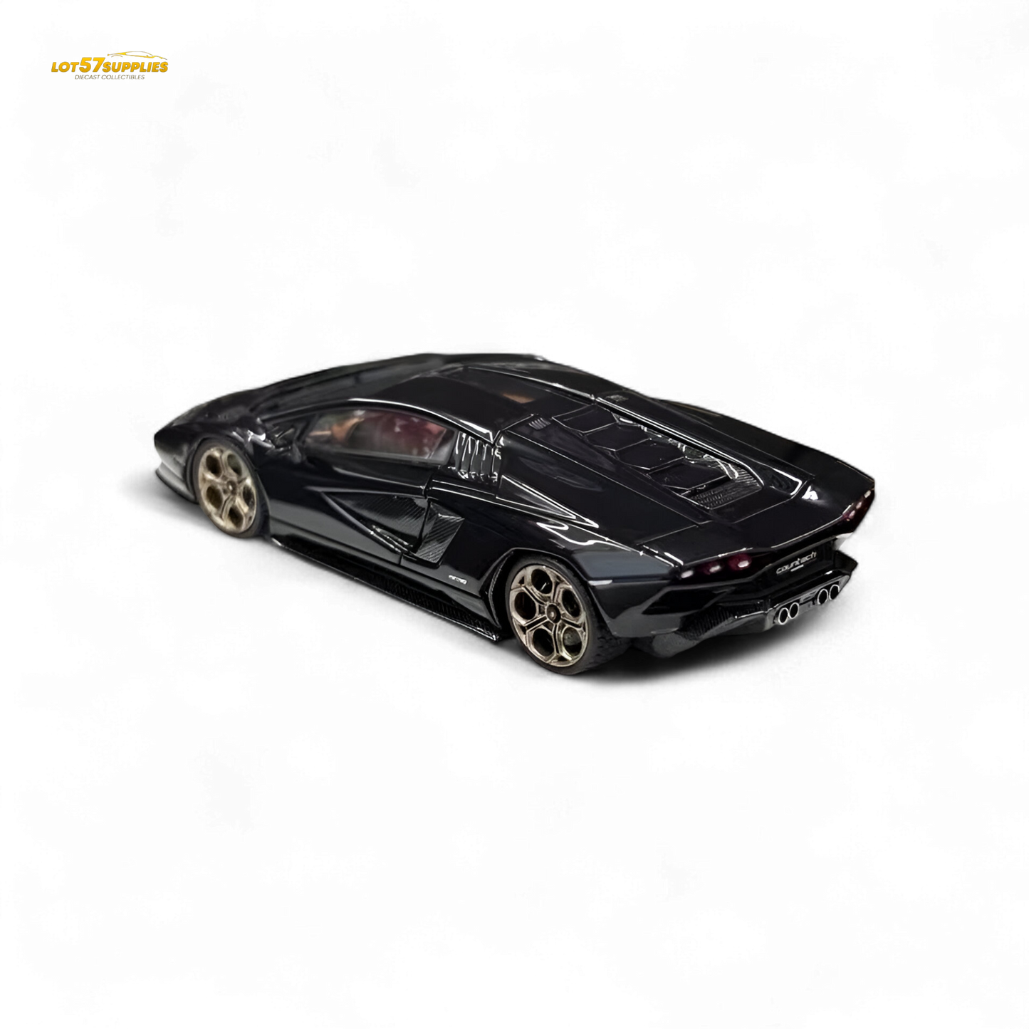 Fuelme Model Countach LPI 800-4 Nero Maia Black 1:64