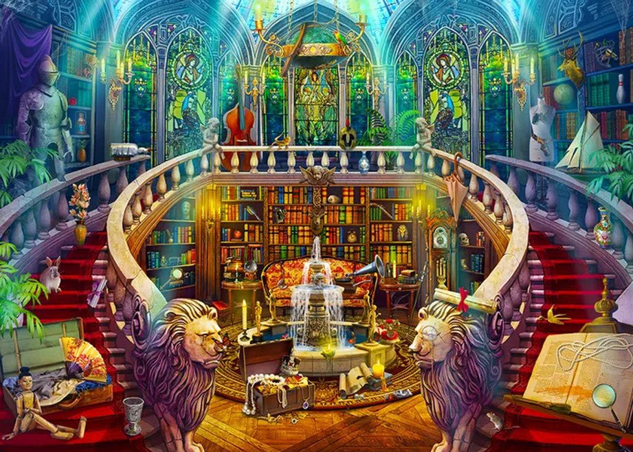 Seek and Find Library 1000 Piece Jigsaw Puzzle by Springbok Puzzles