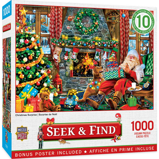 Seek & Find - Christmas Surprise 1000 Piece Puzzle by Masterpieces
