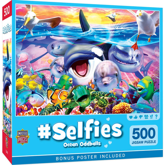 Selfies - Ocean Oddballs 500 Piece Jigsaw Puzzle | Masterpieces Puzzles