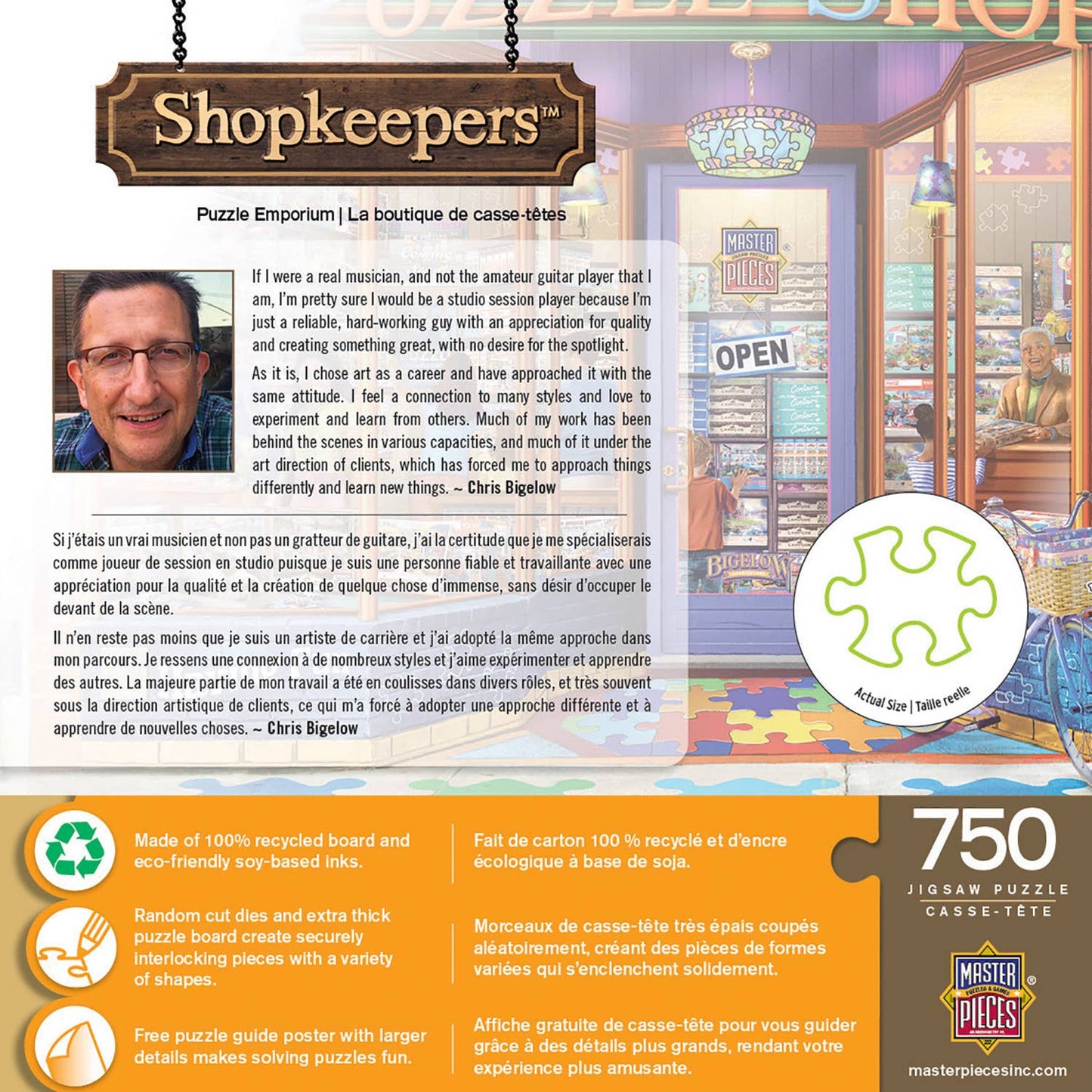 Shopkeepers - Puzzle Emporium 750 Piece Puzzle by Masterpieces Puzzles