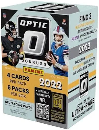 2022 Optic NFL 6-Pack Blaster Box (Purple Shock Parallels)