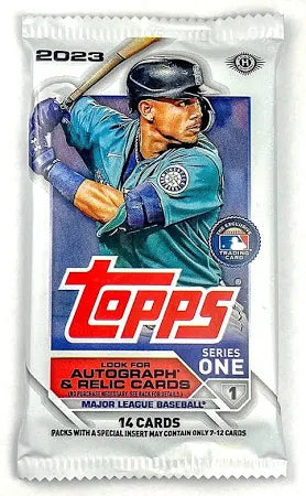 2023 TOPPS Series One MLB Baseball Trading Card Pack - 14 Cards