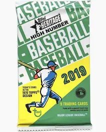 2019 Topps Heritage High Number Baseball Hobby Pack (9 Cards)