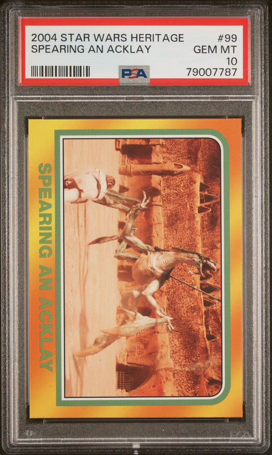 2004 STAR WARS HERITAGE SPEARING AN ACKLAY  #99 - PSA 10