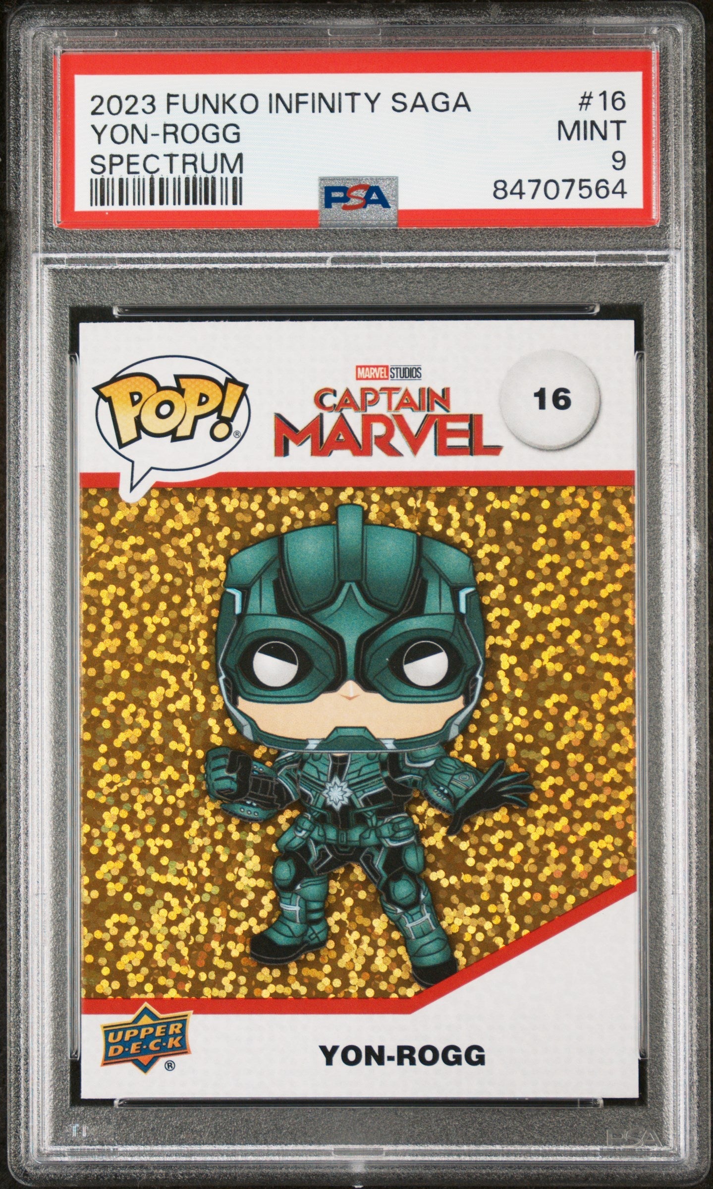 2023 UPPER DECK FUNKO POP MARVEL  YONROGG SPECTRUM #16  PSA 9
