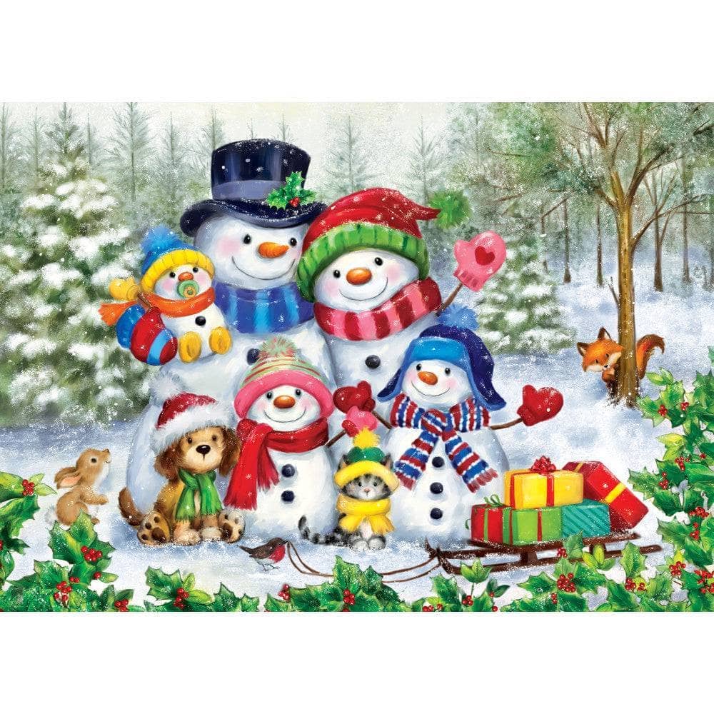Sparkle & Shine - Frosty Family Moments 500 Piece Glitter Jigsaw Puzzle | Masterpieces Puzzles