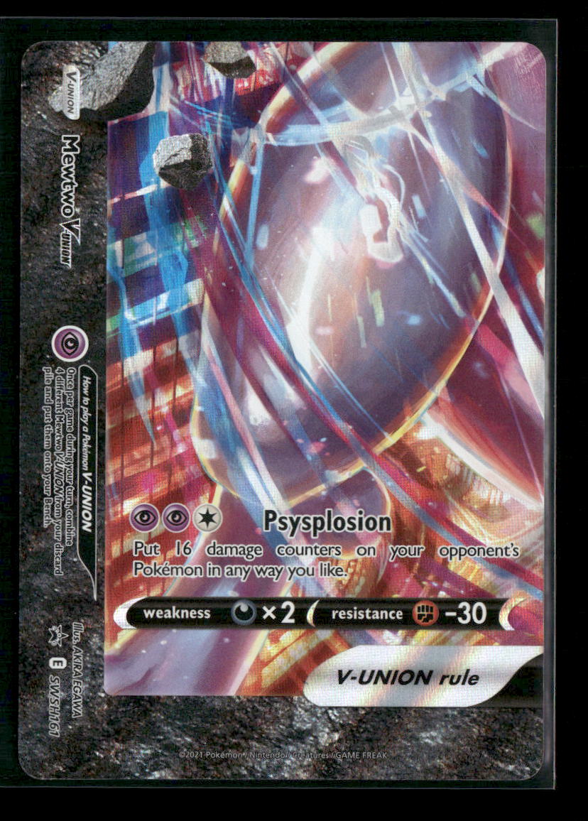 Mewtwo V-UNION FULL SET Sword & Shield Promo Cards #SWSH159