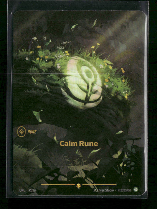 Calm Rune (R02a) #R02a Showcase - Riftbound Unleashed