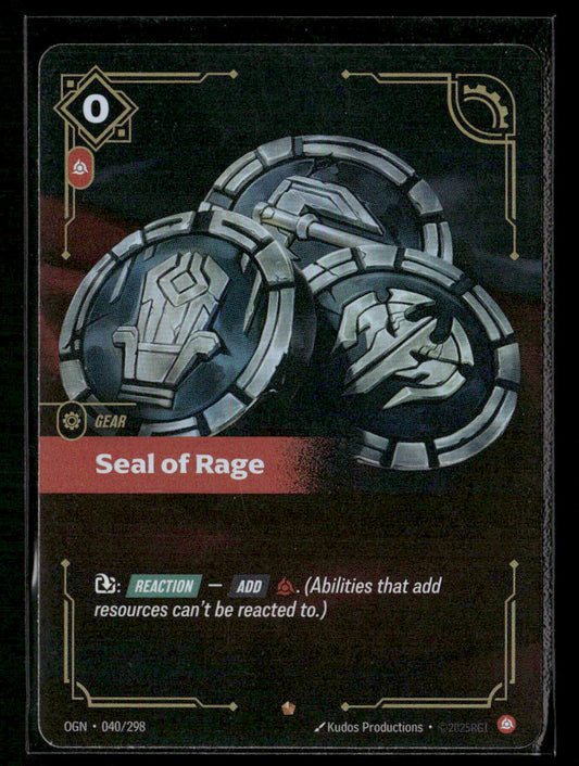 Seal of Rage #221/298 - Riftbound Origins