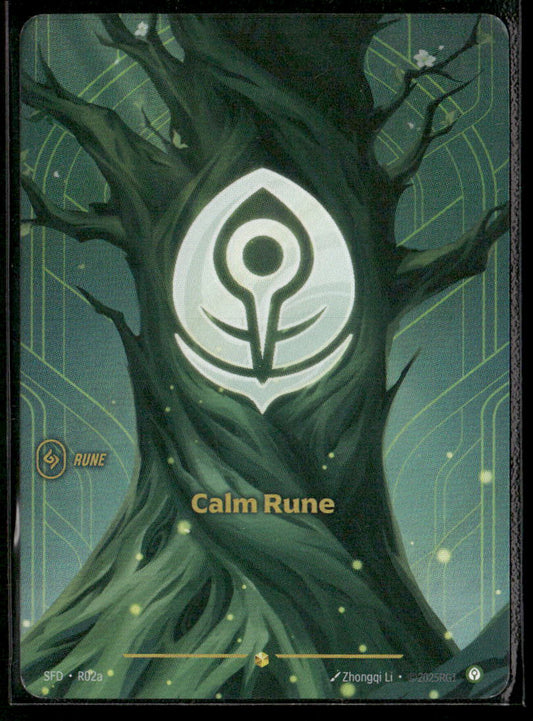 Calm Rune (R02a) #R02a Showcase - Riftbound Spiritforged