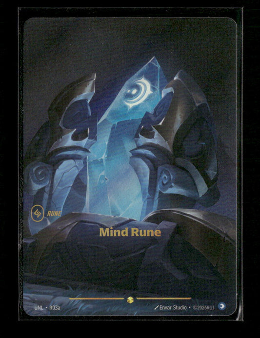 Mind Rune (R03a) #R03a Showcase - Riftbound Unleashed