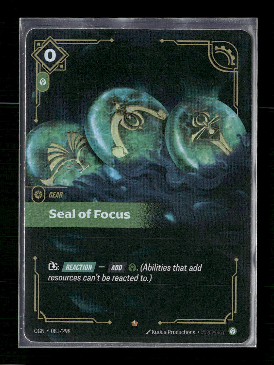 Seal of Focus #081/298 Epic - Riftbound Origins