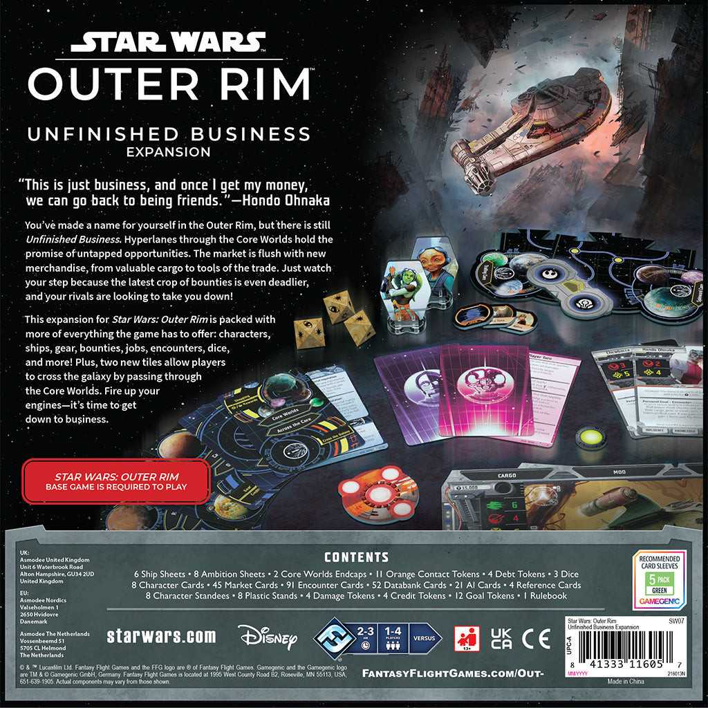 Star Wars: Outer Rim Unfinished Business Expansion