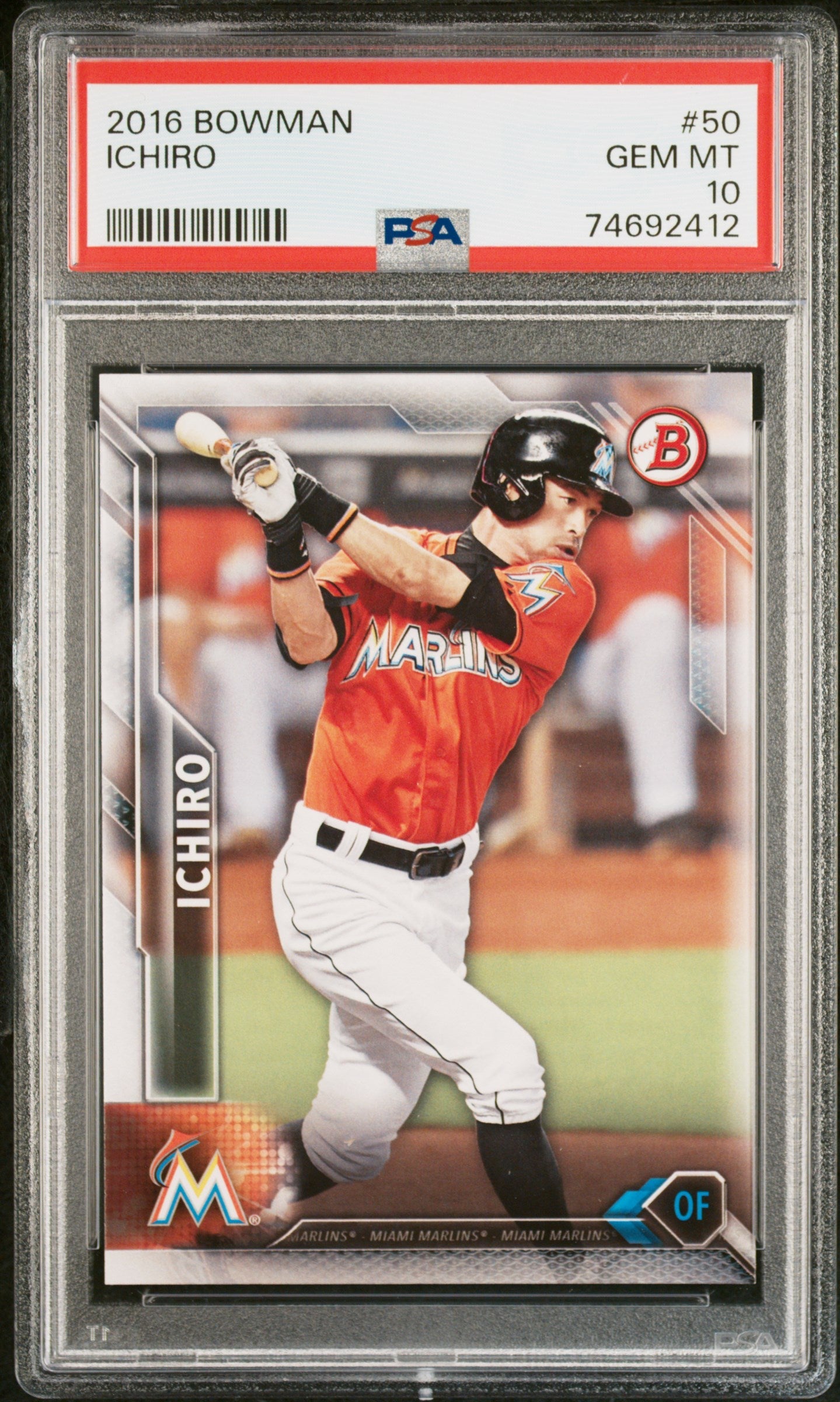 2016 BOWMAN ICHIRO #50 - PSA 10